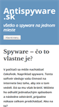 Mobile Screenshot of antispyware.sk