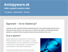 Tablet Screenshot of antispyware.sk